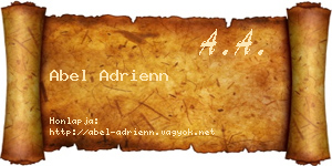 Abel Adrienn névjegykártya